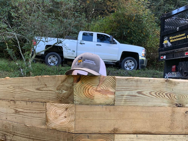 Landscaping maintenance trucks outdoor service